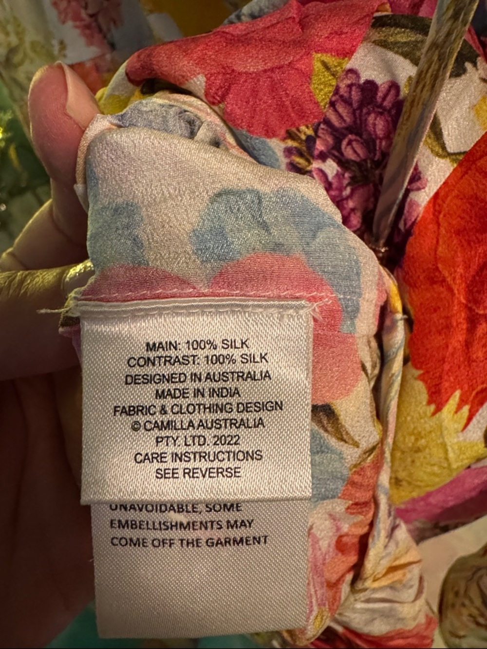 Camilla White Floral Mini Dress with Multicolor Bouquet Print - Picture 14 of 16